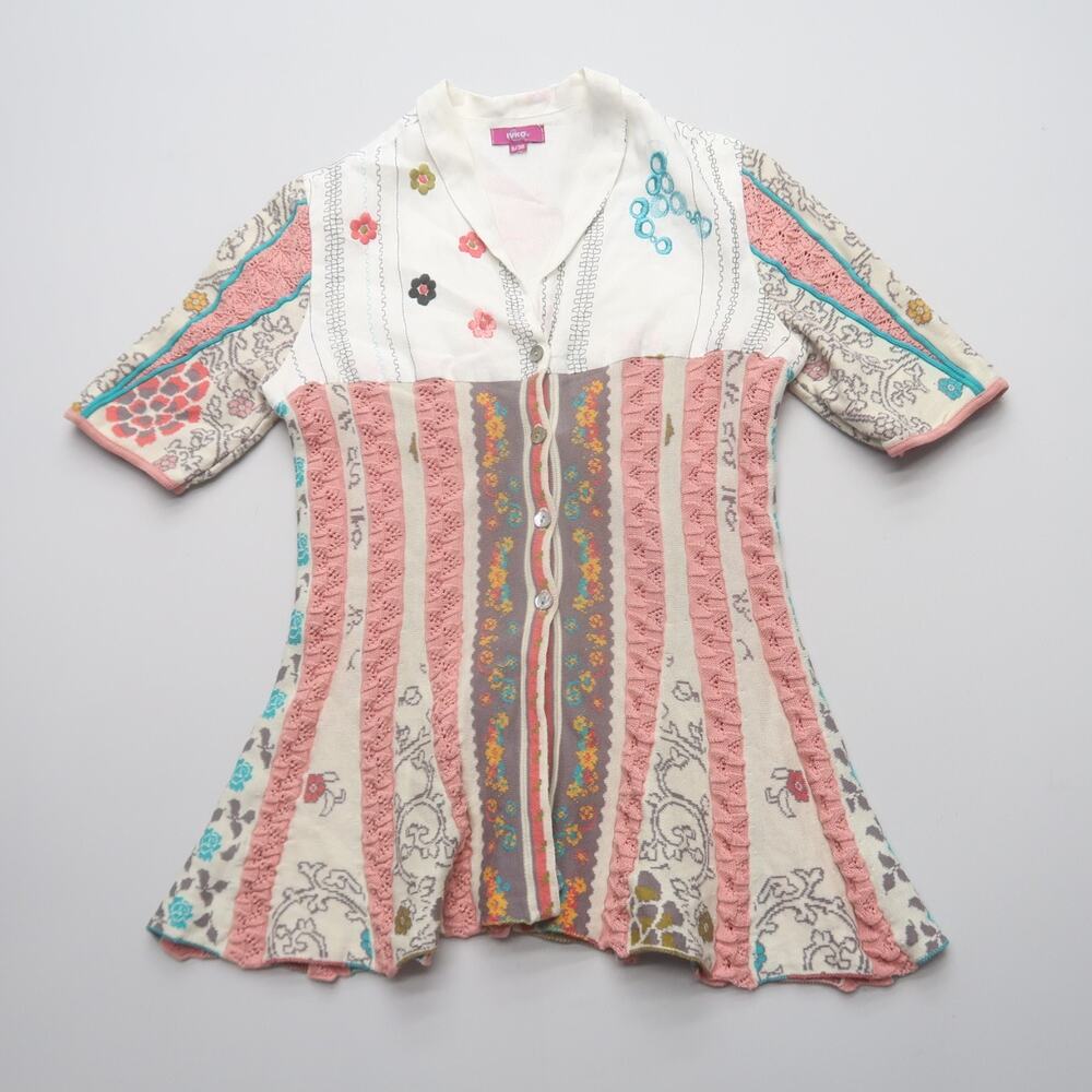 IVKO Embroidered Linen Blouse Small / 36